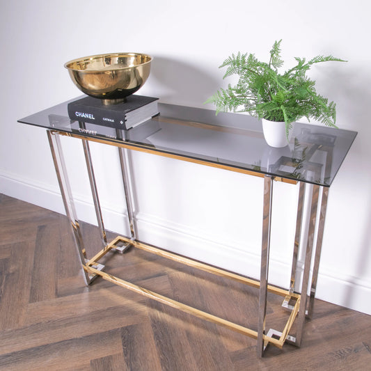 Bullion Gold Console Table